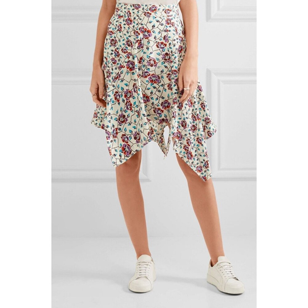 Isabel Marant "Rachel" Asymetrical Printed Skirt, size 38 (fits a size 2)